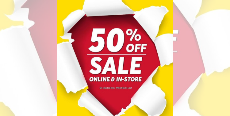 50% off sale