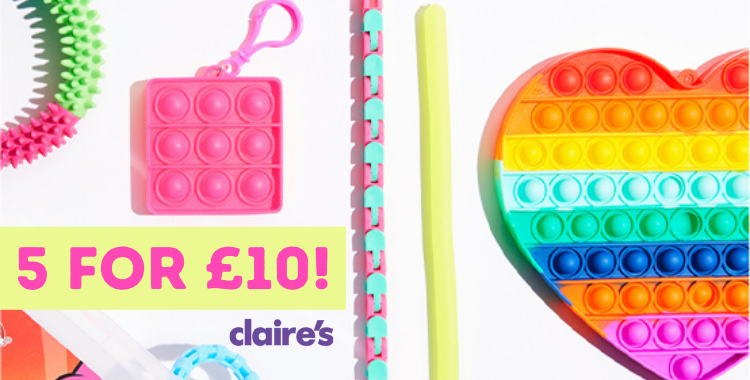 Claire’s 5 for £10!